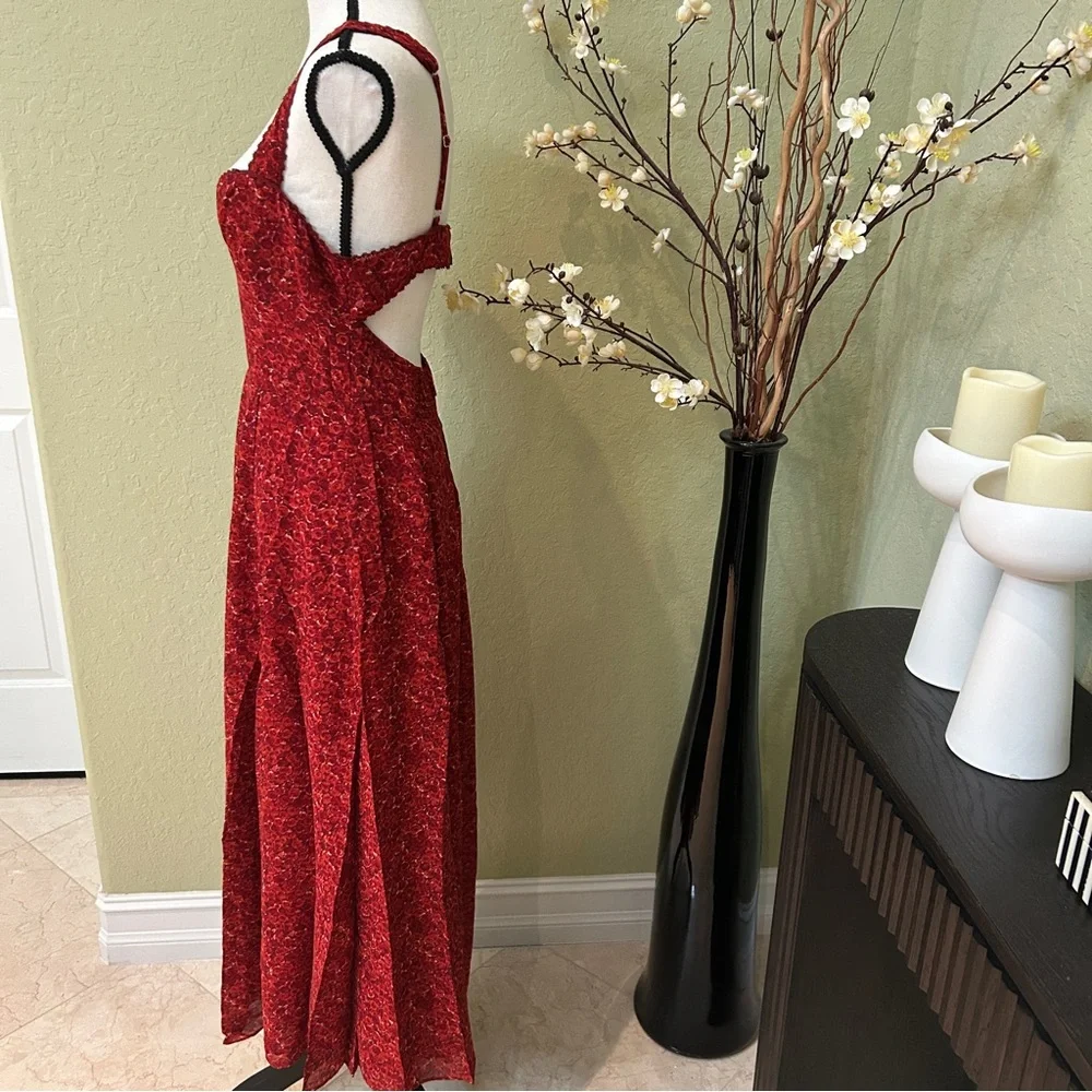 Reformation Lela Sweetheart A-line Midi Dress - Picture 9 of 11